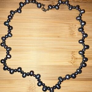 Vintage Tahitian Pearl Necklace Lobster Clasp Closure 16”
